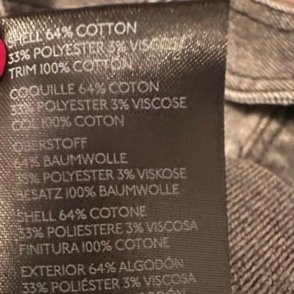 We The Free Thirty-One Urban Outfitters Black Denim Skirt Belted Size 31 Raw Hem - Picture 7 of 7